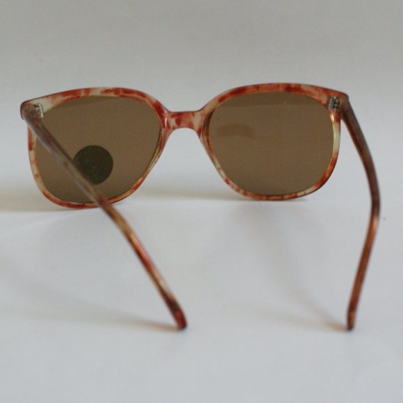 NWT True Vintage Schoolboy style w/Amber polarized glass lens  tortoise sunglass main image 4